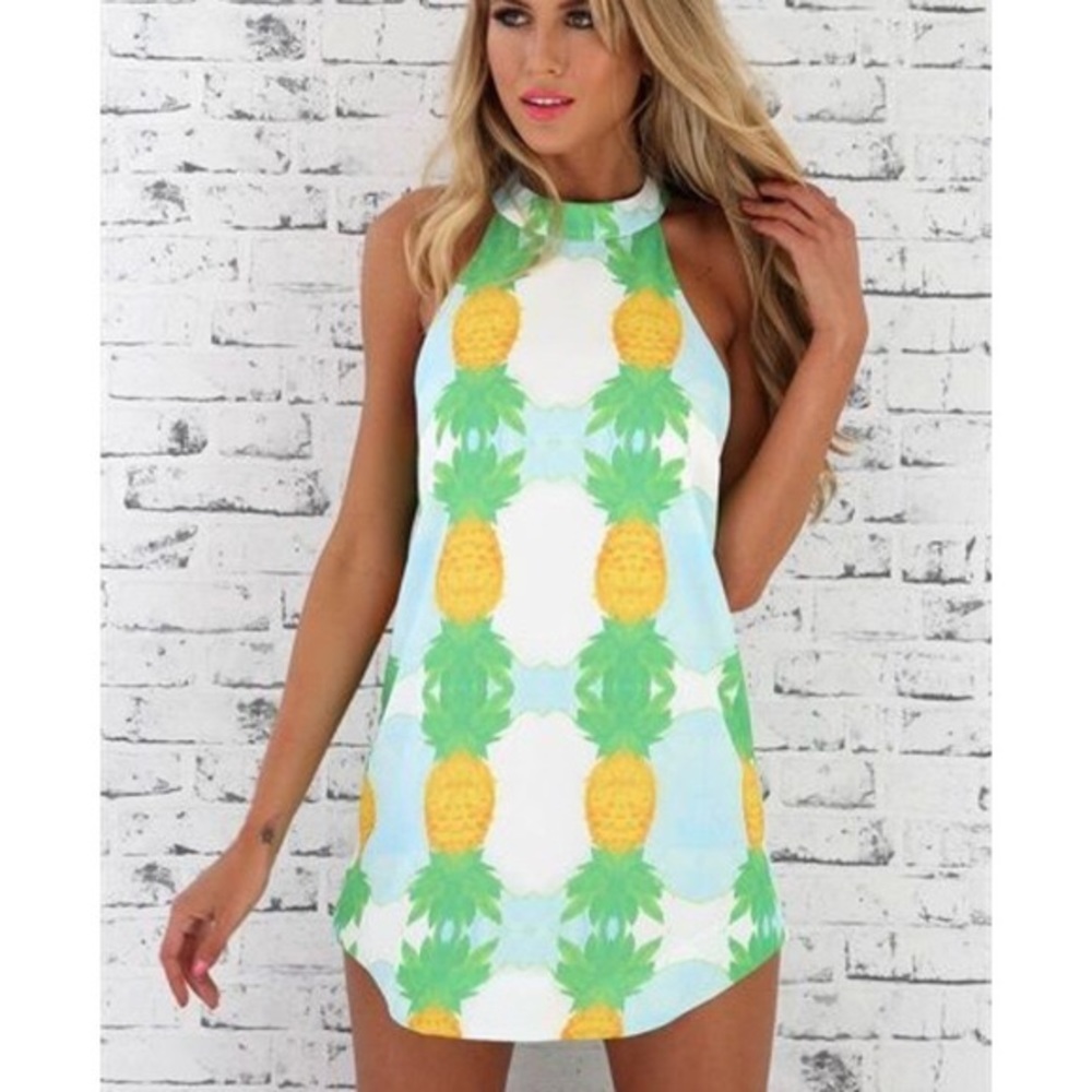 Cute high neck dress